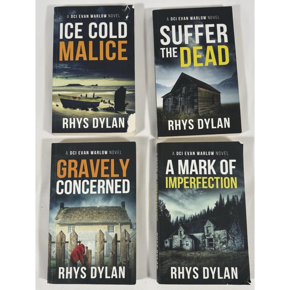 Rhys Dylan Book Lot 4 DCI Evan Warlow Series 3-6 Crime Thriller Paperback Multi